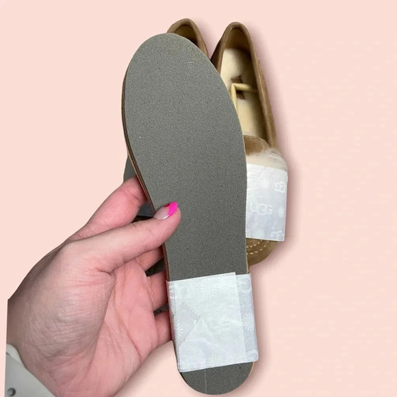 UGG Kaley Wisp Suede Loafer Chestnut Brown Size 5 - Picture 9 of 10